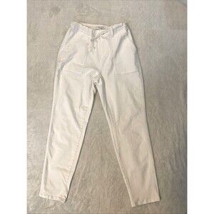 Judy Blue Jeans Jogger High Rise Waist White Stretch Denim Size 13/31
